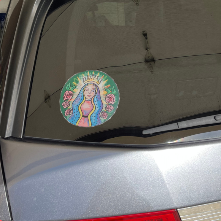 Our Lady Color Car Decal