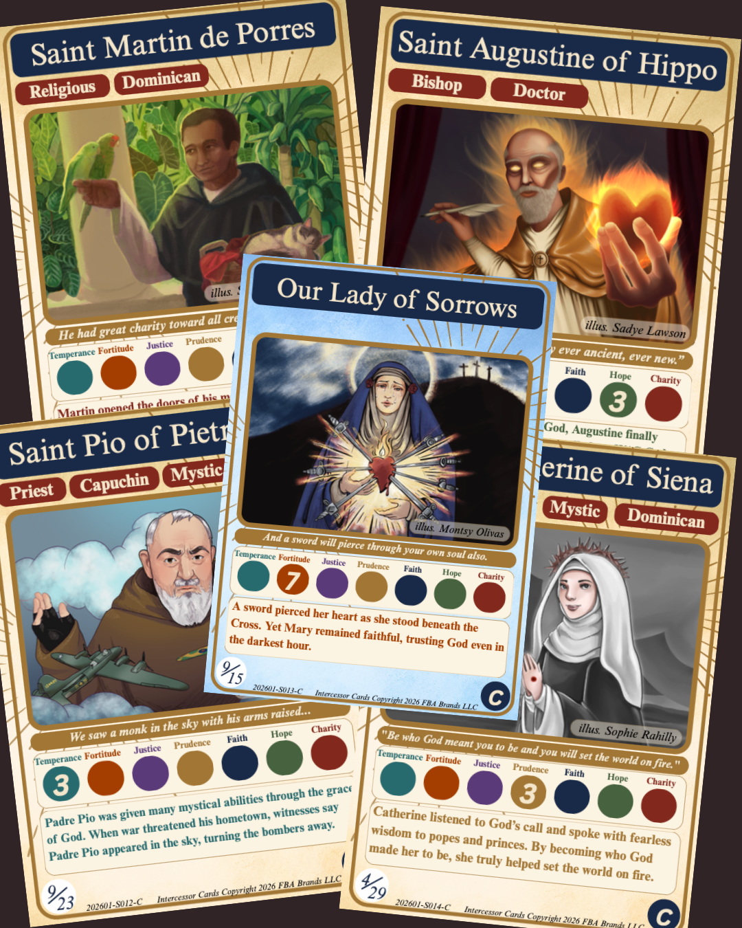 Collectible Trading Holy Cards - SET 3 (Human art)