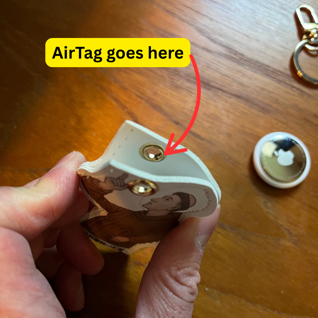 St. Anthony "Found Em" AirTag Holder Keychain {PREORDER NOW}