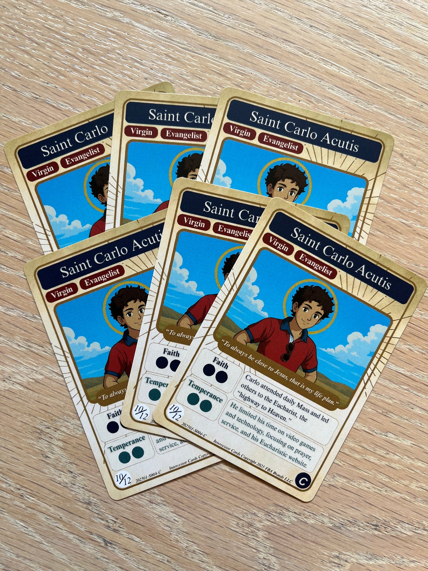 Collectible Trading Holy Cards