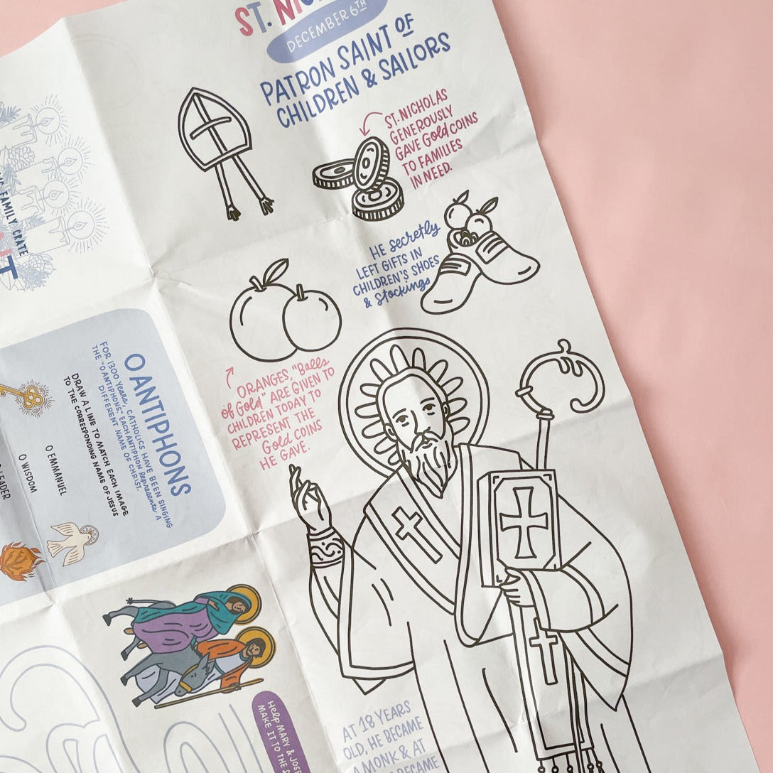 Advent Jumbo Activity Sheet - 3 pack