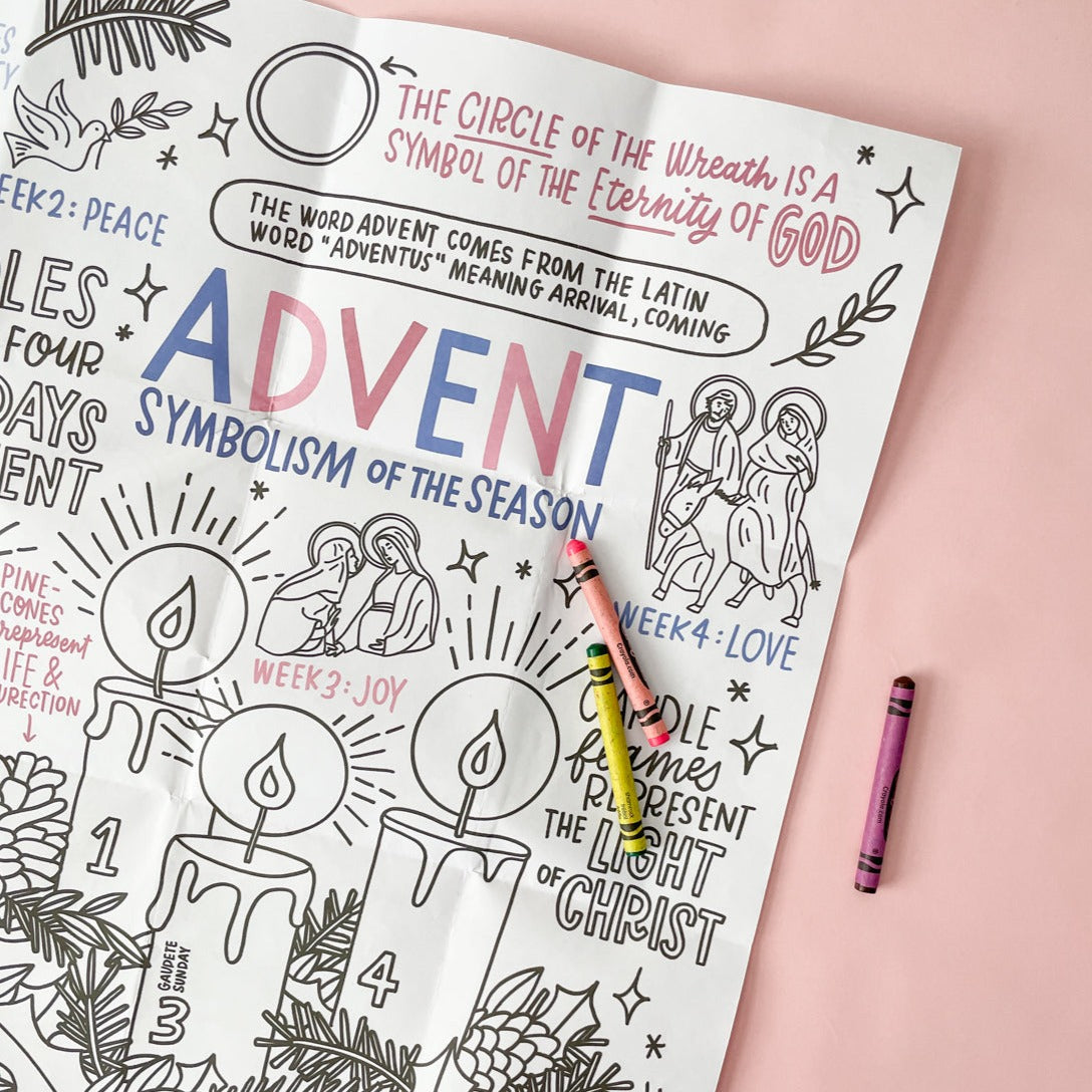Advent Jumbo Activity Sheet - 3 pack