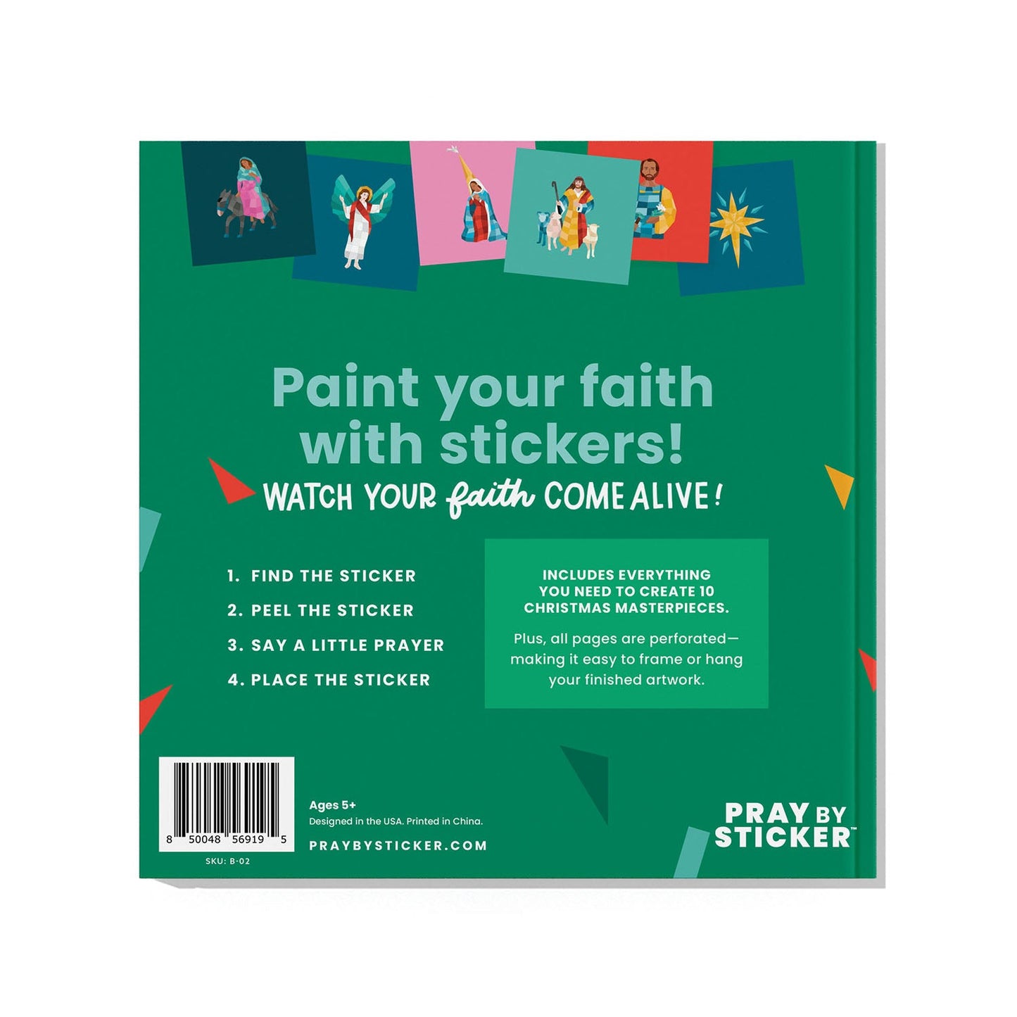 Pray by Sticker: Christmas Sticker Book