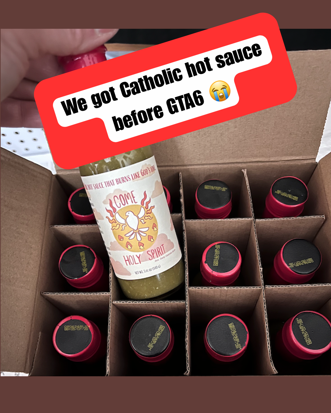 "Come Holy Spirit" Hot Sauce
