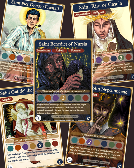 Collectible Trading Holy Cards - SET 4 (Human art)