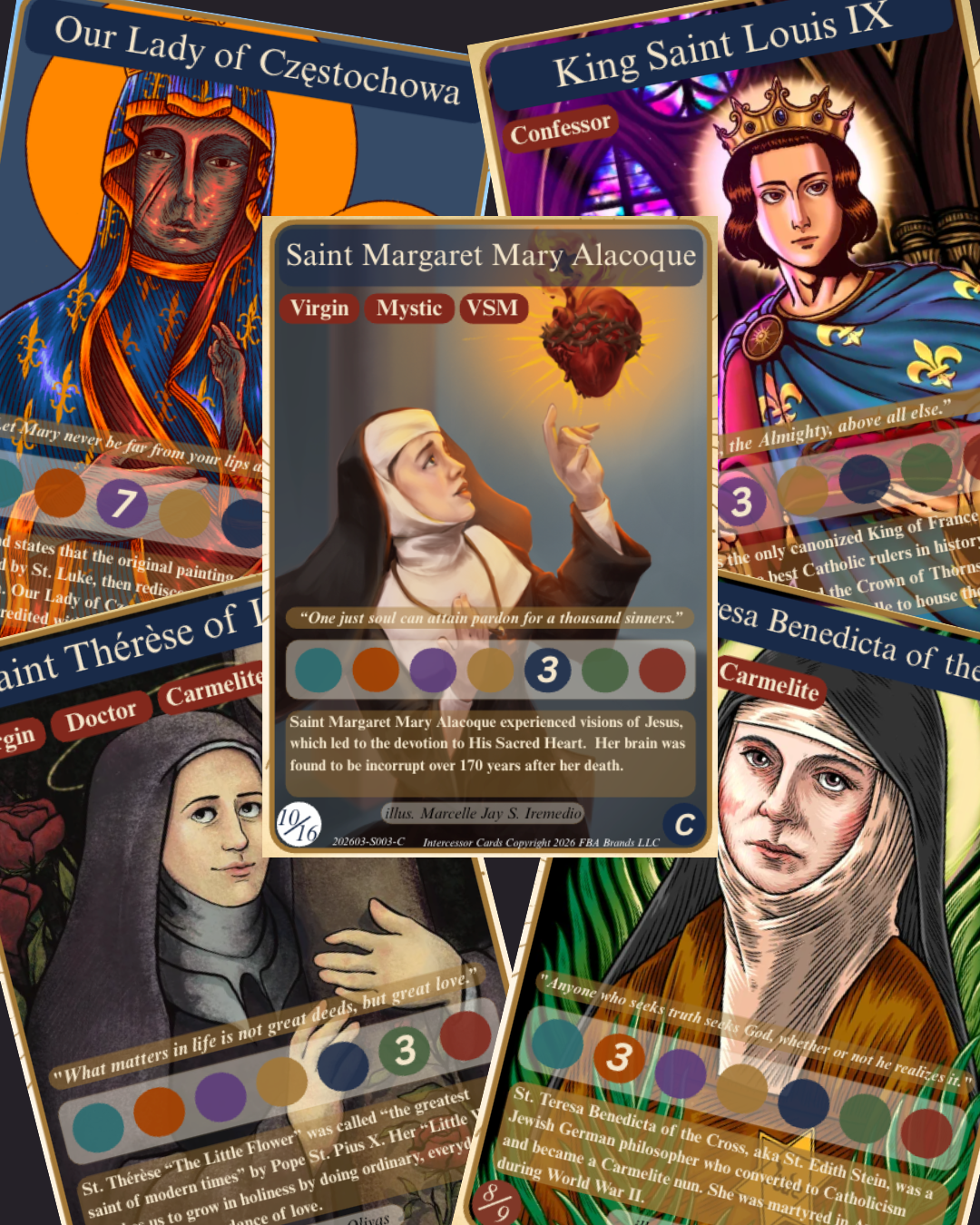 Collectible Trading Holy Cards - SET 5 (Human art)