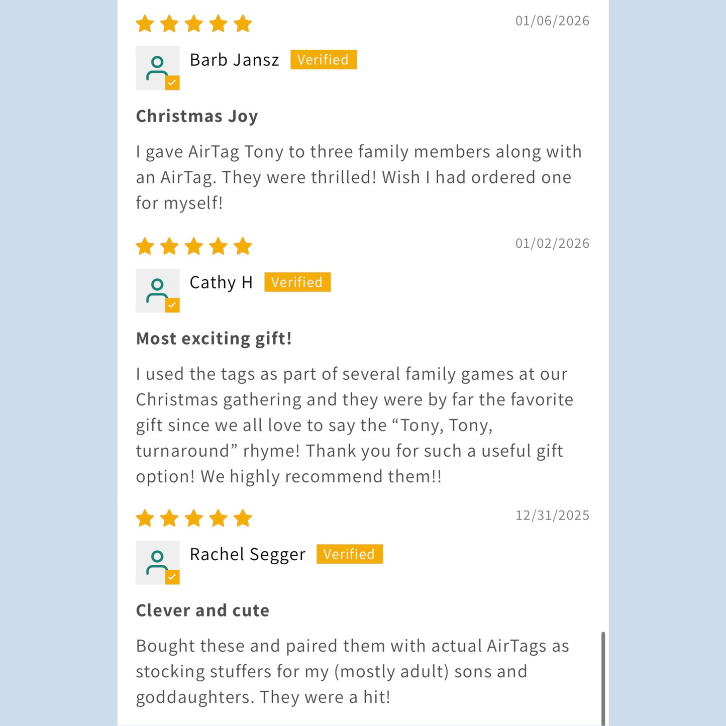 St. Anthony "Found Em" AirTag Holder Keychain