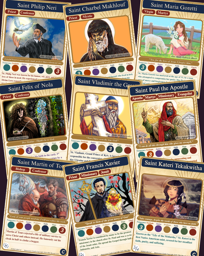 Collectible Trading Holy Cards - Mega Pack 1 (Human art)