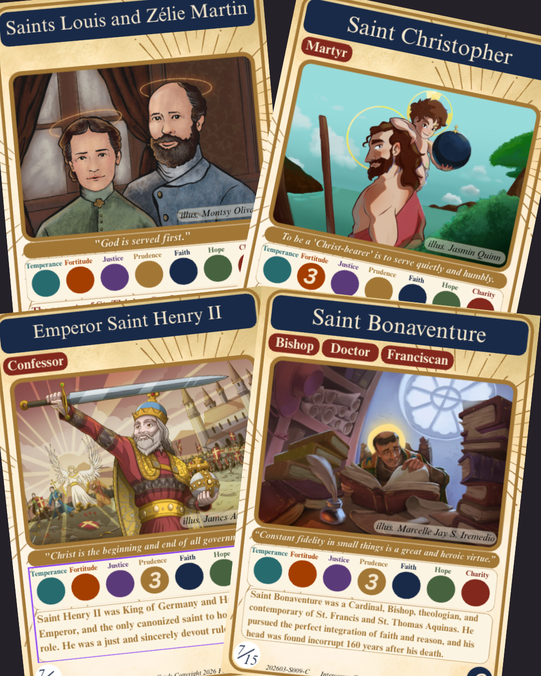 Collectible Trading Holy Cards - SET 5 (Human art)