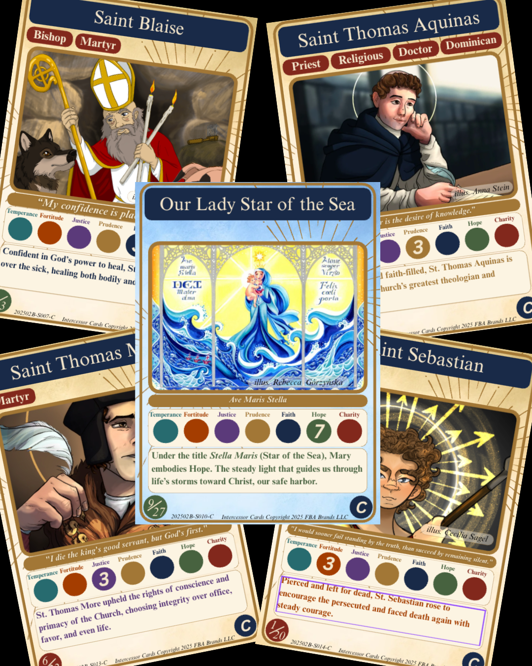 Collectible Trading Holy Cards - SET 2 (Human art)