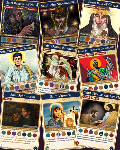 Collectible Trading Holy Cards - Mega Pack 1 (Human art)