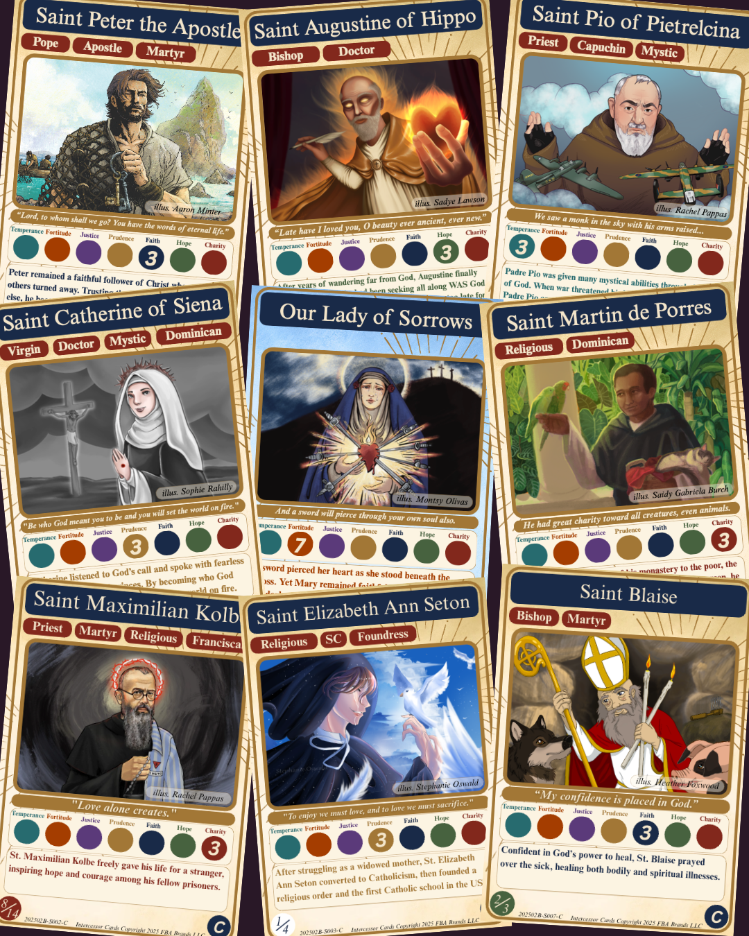 Collectible Trading Holy Cards - Mega Pack 1 (Human art)
