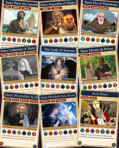 Collectible Trading Holy Cards - Mega Pack 1 (Human art)