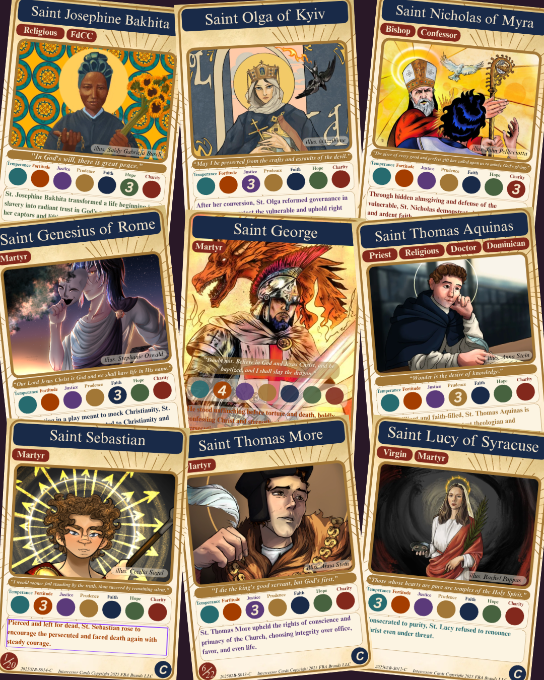 Collectible Trading Holy Cards - Mega Pack 1 (Human art)