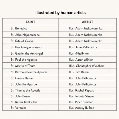 Collectible Trading Holy Cards - SET 4 (Human art)