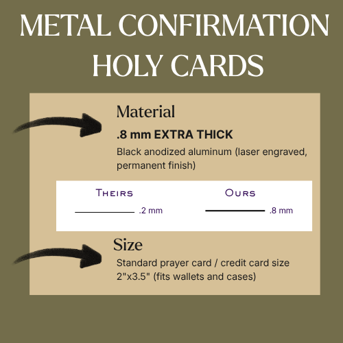 Memorare Premium Metal Prayer Card