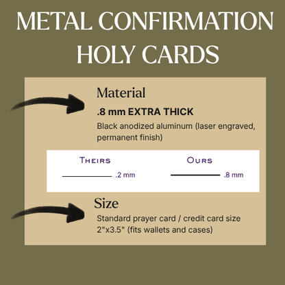 Memorare Premium Metal Prayer Card