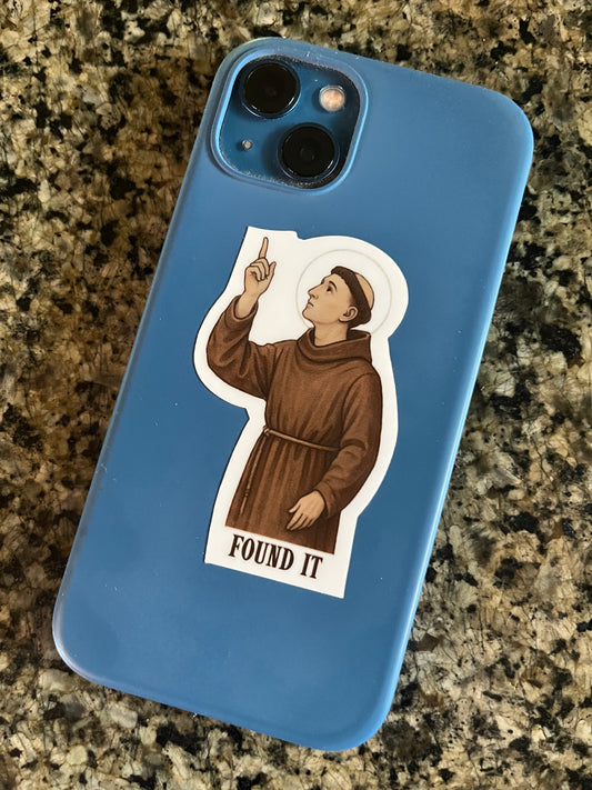 St. Anthony "Found it" Vinyl Stickers (3-pack)