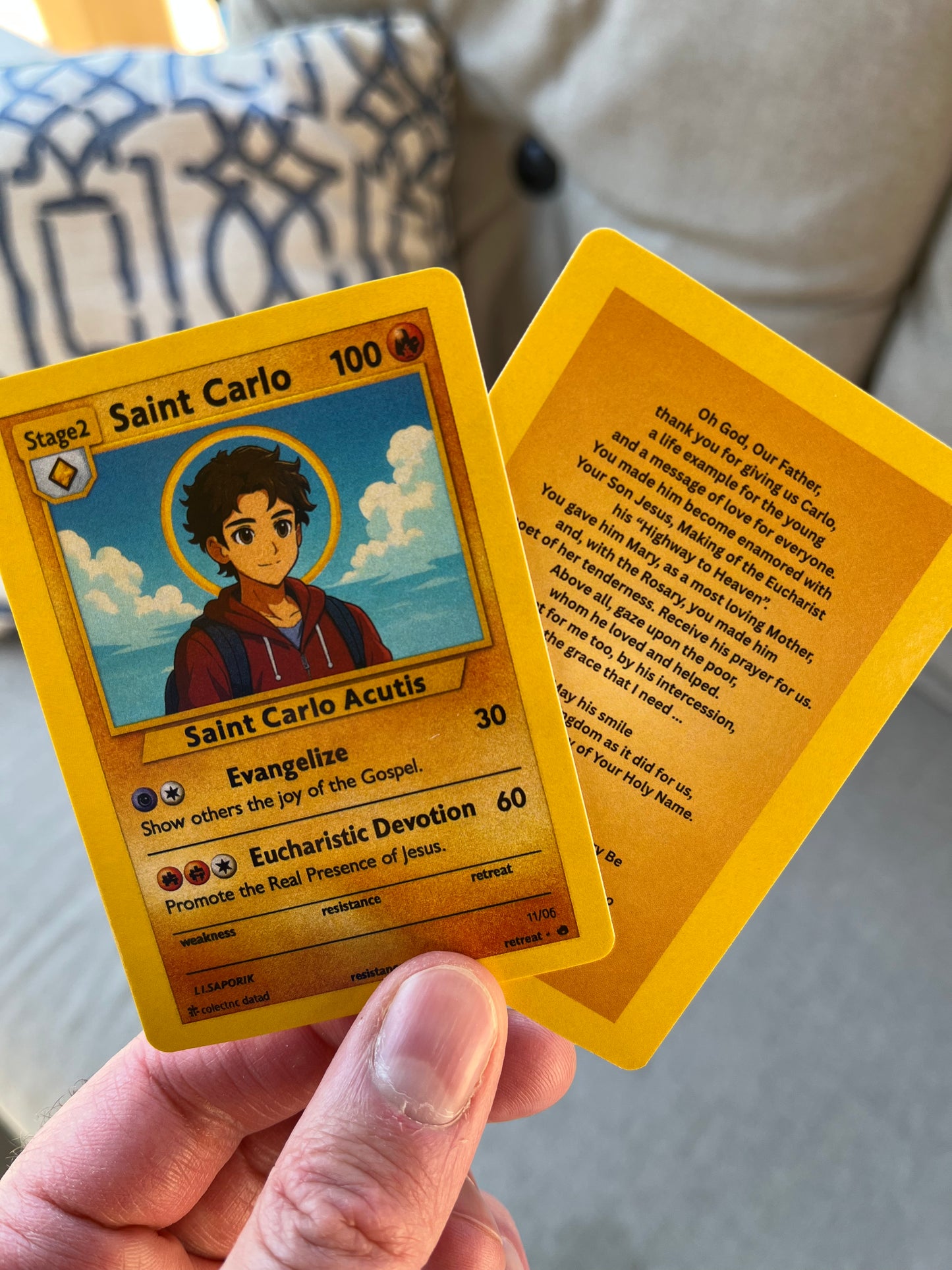 Collectible Trading Holy Cards