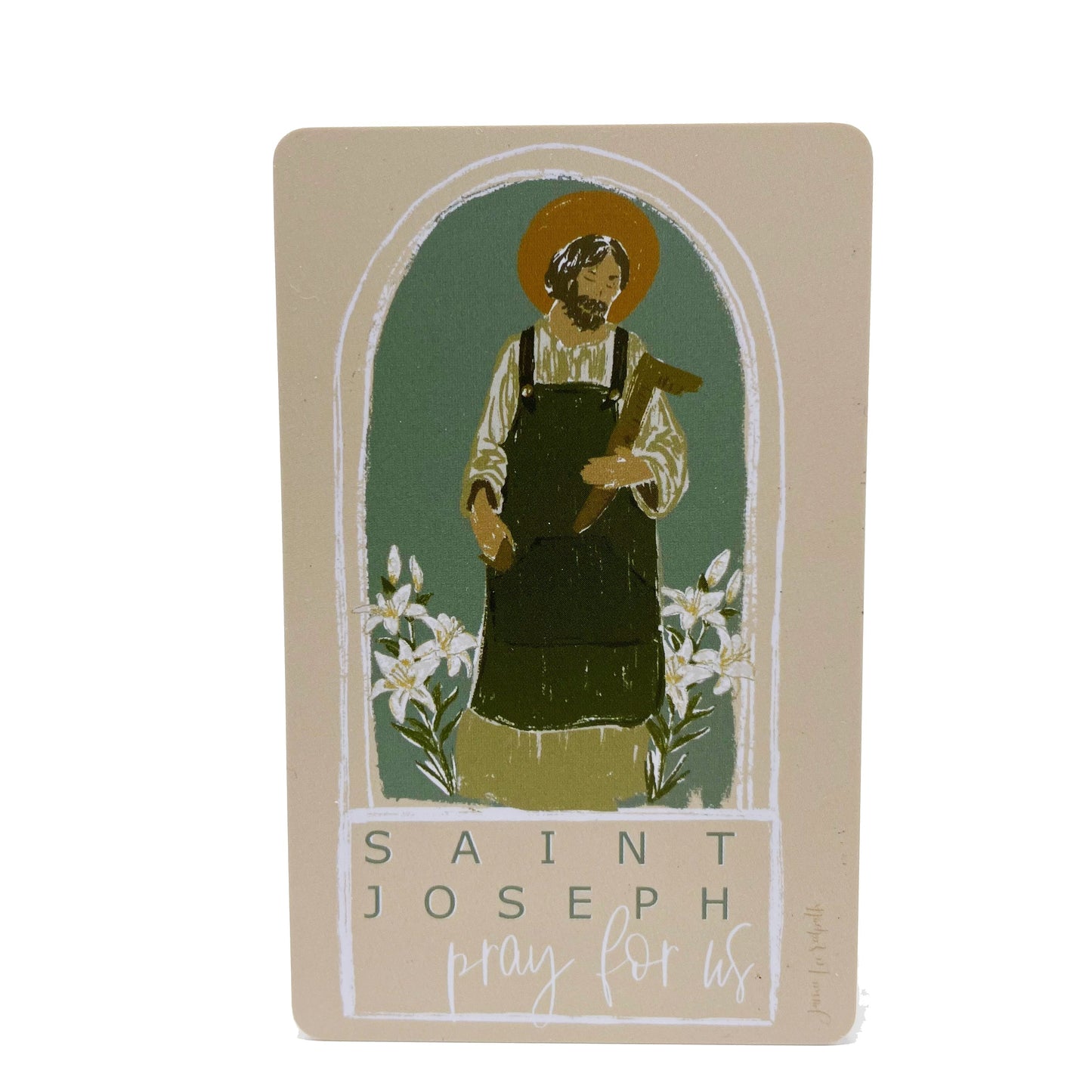 St. Joseph Prayer Cards - Durable Plastic Wallet Sized Holy Cards (25 pk)