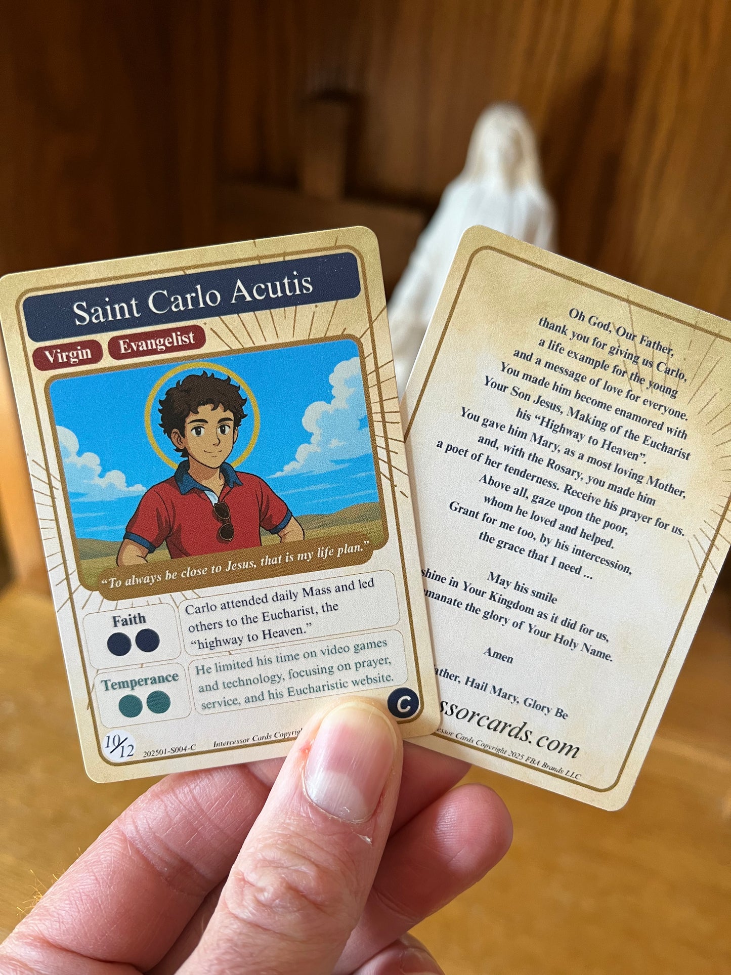 Collectible Trading Holy Cards