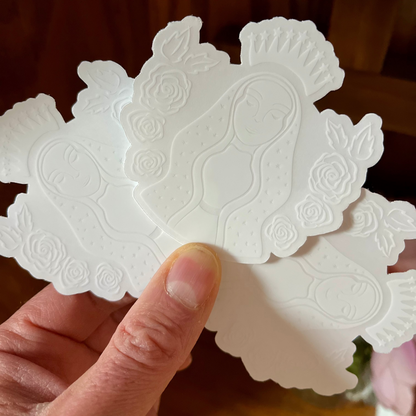 Our Lady White Logo Stickers (3-pack)