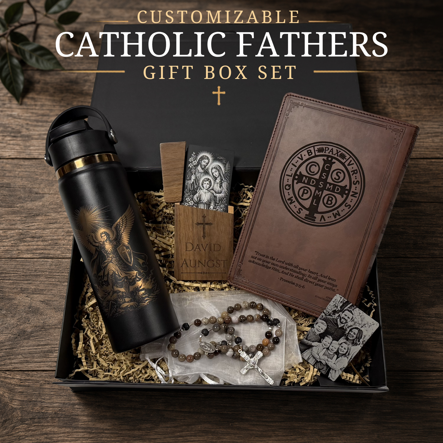 Customizable Catholic Father Gift Box Set