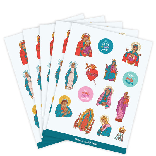 Mary Sticker Sheet - 5 Pack