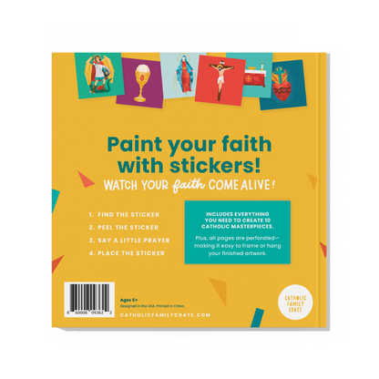 Pray by Sticker: Paint-by-Number Sticker Book