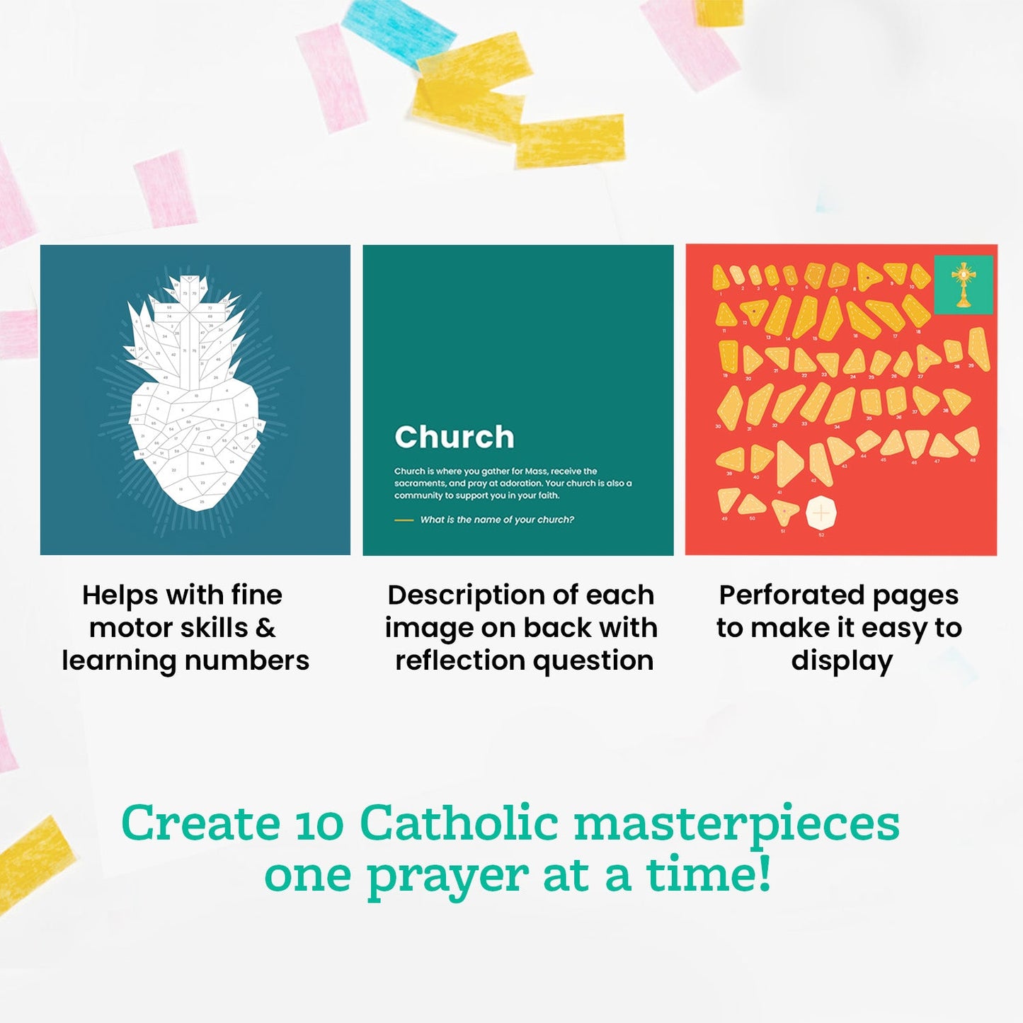 Pray by Sticker: Paint-by-Number Sticker Book