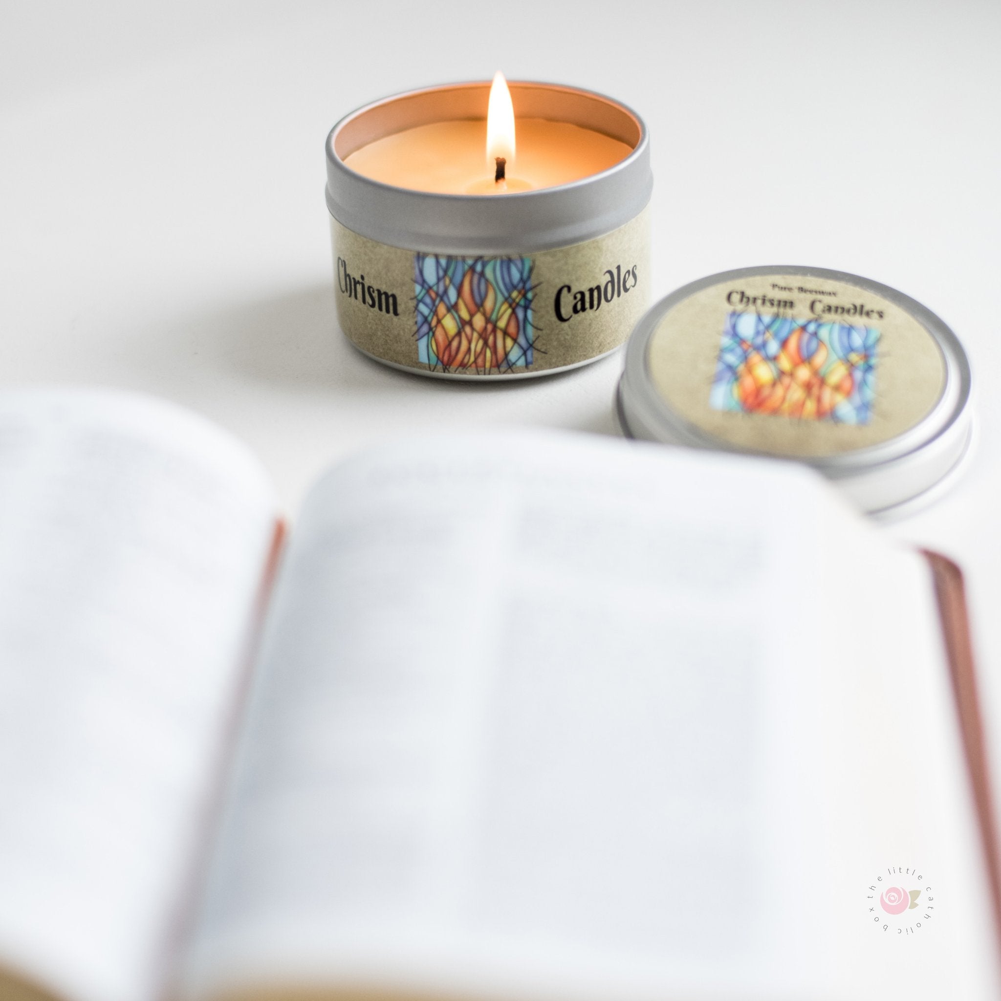 Chrism shop scented candle